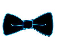 Kyiduo Light Up Bow Tie, LED Novelty Bow Tie for Party Halloween Christmas Costume Cosplay(Blue)