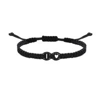 KYINYUECH 1pc 26 Letters Initial Heart Bracelets Handmade Adjustable A-Z Braided Bracelets For Women Men