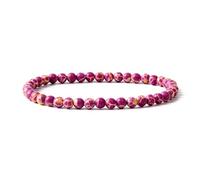 KYINYUECH 1pc 4mm Garnet Bead Bracelet Natural Lapis Lazuli Tiger Eye Stone Bracelet For Men Women