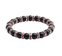 KYINYUECH 1pc 8mm Natural Black Matte Beads Bracelets Men Women Stone Stretch Bracelet & Bangles Gift