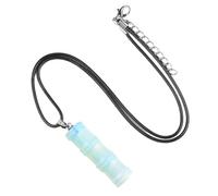 KYINYUECH 1pc Bamboo Knot Shape Natural Stone Pendant Necklace Amethyst Tiger Eye Gift For Men Women