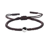 KYINYUECH 1pc Black White Yin Yang Braided Rope Bracelet For Tai Chi Adjustable Bracelets&Bangles Women Men