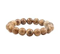 KYINYUECH 1pc Bracelet Natural Stone Beads 6/8/10mm Volcanic Lava Tiger Eye Beads Elastic Bracelets For Men Women,10mm Picture Stone