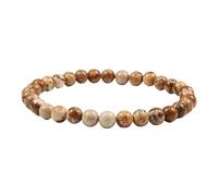 KYINYUECH 1pc Bracelet Natural Stone Beads 6/8/10mm Volcanic Lava Tiger Eye Beads Elastic Bracelets For Men Women,6mm Picture Stone