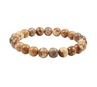KYINYUECH 1pc Bracelet Natural Stone Beads 6/8/10mm Volcanic Lava Tiger Eye Beads Elastic Bracelets For Men Women,8mm Picture Stone