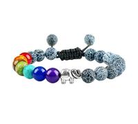 KYINYUECH 1pc Bracelets For Men Women 8mm Natural Stone Elephant Pendant Bracelets Gifts