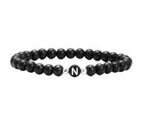 KYINYUECH 1pc Couple 26 Letters Name First Initial Bracelets Handmade A-Z Name Beads Bracelets For Women Men Gifts