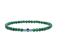 KYINYUECH 1pc Devil Eye Bracelet Men Women 4mm Natural Turquoises Hematite Obsidian Stone Elastic Braclet