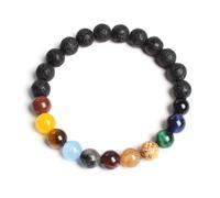KYINYUECH 1pc Eight Planets Bracelets Natural Stone Bead Universe Solar System Bracelet For Men Women Handmade Gift