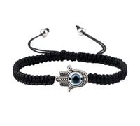 KYINYUECH 1pc Handmade Braided Black White Rope Bracelets Blue Evil Eye Turtle Owl Elephant Bangles Woman Man Gifts