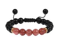 KYINYUECH 1pc Lapis Lazuli Stone Braid Bracelet 8MM Malachite Amethysts Stone Bead Bangle Gift For Women Men Couple