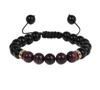 KYINYUECH 1pc Lapis Lazuli Stone Braid Bracelet 8MM Malachite Amethysts Stone Bead Bangle Gift For Women Men Couple