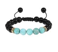 KYINYUECH 1pc Lapis Lazuli Stone Braid Bracelet 8MM Malachite Amethysts Stone Bead Bangle Gift For Women Men Couple