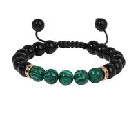 KYINYUECH 1pc Lapis Lazuli Stone Braid Bracelet 8MM Malachite Amethysts Stone Bead Bangle Gift For Women Men Couple