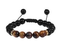 KYINYUECH 1pc Lapis Lazuli Stone Braid Bracelet 8MM Malachite Amethysts Stone Bead Bangle Gift For Women Men Couple