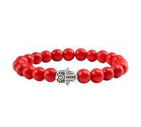 KYINYUECH 1pc Men Natural Stone Volcanic Lava Bracelet Hand Matte Black Boho Beads Bracelets For Women