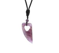 KYINYUECH 1pc Men Necklace Natural Stone Pendant Amethyst Tiger Eye Black Obsidian Necklace For Women