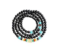 KYINYUECH 1pc Natural Agate 108 Buddhist Beads Bracelet Women's Bracelet Bead