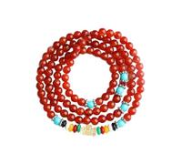 KYINYUECH 1pc Natural Agate 108 Buddhist Beads Bracelet Women's Bracelet Bead