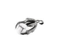 KYINYUECH 1pc Natural Round Stone Beads Ball Dragon Claw Wrap Pendants For Necklace Men Women