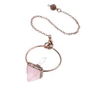 KYINYUECH 1pc Natural Stone Amethyst Pyramid Pendulum Cone Shape
