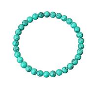 KYINYUECH 1pc Natural Stone Bracelet Men Women Handmade Blue Turquoises 4/6/8/10/12mm Beads Braclet Gift,6mm