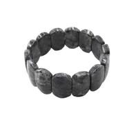 KYINYUECH 1pc Natural Stone Elastic Bracelet Handmade Amethyst Rose Quartz Bangle For Women Man Wristband