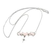 KYINYUECH 1pc Natural Stone Necklace Wire Wrapped Hexagon Pendant Amethyst Rose Quartz For Women Men