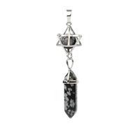 KYINYUECH 1pc Natural Stone Pendant Pendulum Hexagonal Prism Long Pendants For Necklaces Women