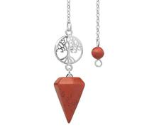 KYINYUECH 1pc Natural Stone Pendulum Tree Of Life Pendant Pendulos