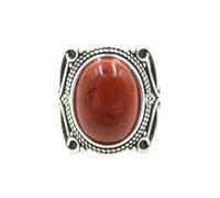 KYINYUECH 1pc Natural Stone Ring Tiger Eye Obsidian Amethysts Pink Egg Bead Silver Color Finger Rings For Man Women