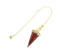 KYINYUECH 1pc Pendulum Moon Star Natural Stone Aquamarine Chip Resin Pendulums
