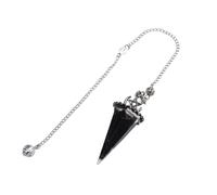 KYINYUECH 1pc Pendulum Moon Star Natural Stone Aquamarine Chip Resin Pendulums