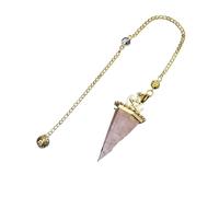 KYINYUECH 1pc Pendulum Moon Star Natural Stone Aquamarine Chip Resin Pendulums