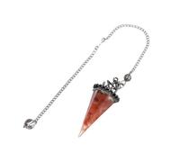 KYINYUECH 1pc Pendulum Moon Star Natural Stone Aquamarine Chip Resin Pendulums