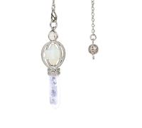 KYINYUECH 1pc Pendulum Pendent Natural Stone Pendant Clear Quartz Red Stone