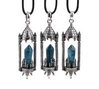 KYINYUECH 1pc Rocket Launcher Necklace Pendant Natural Stone Fluorite For Women Men