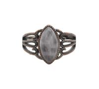 KYINYUECH 1pc Stone Ring Horse Eye Shape Amethysts Obsidian Finger Rings For Men Women