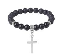 KYINYUECH 1pc Tiger Eye Stone Volcanic Stone Bracelet Blue Turquoise Elephant Turtle 8mm Women's Bracelet