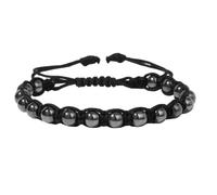 KYINYUECH 1pc White Howlite Rope Wrap Bracelet 6MM Turquois Agates Hematite Stone Bead Braid Bracelet Gift For Women Men
