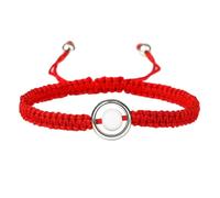 KYINYUECH 1pc White Porcelain Bead Bracelet Handmade Thread Wove Bangle Women Men Chain Adjustable Wristband Gift