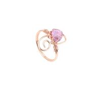 KYINYUECH 1pc Women Ring Natural Stone Irregular Chip Bead Silver Color Wire Wrapped Rings