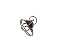KYINYUECH 1pc Women Ring Natural Stone Irregular Chip Bead Silver Color Wire Wrapped Rings