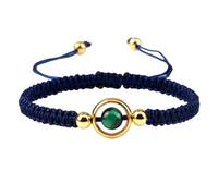 KYINYUECH 1pc Woven Black Red Rope String Bracelets Women Men Natural Stone Tiger Eye Bangles Couple