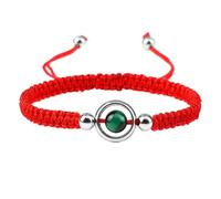 KYINYUECH 1pc Woven Black Red Rope String Bracelets Women Men Natural Stone Tiger Eye Bangles Couple