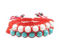 KYINYUECH 2Pcs/set Natural Stone Couples Braided Bracelet Tiger Eye Lava Beads Men Women Handmade Rope Adjustable Bangles