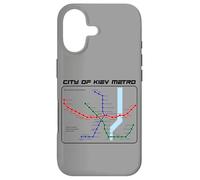 Kyiv City Rapid Transit European Rail Map Eastern Europe Art Case for iPhone 17