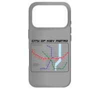 Kyiv City Rapid Transit European Rail Map Eastern Europe Art Case for iPhone 17 Pro