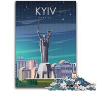 Kyiv Kiev Ukraine Art 1000 Piece Jigsaw Puzzles for Teenagers, Suitable for Ages 14 And Up Family Fun It Is Ideal As A Gift for The Whole Family 1000pcs(50x75cm)