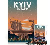Kyiv Ukraine at Night Adults 1000 Pieces Puzzle Think Training Light Recreation Defined Edges Thoughtful Gift size 38x26cm